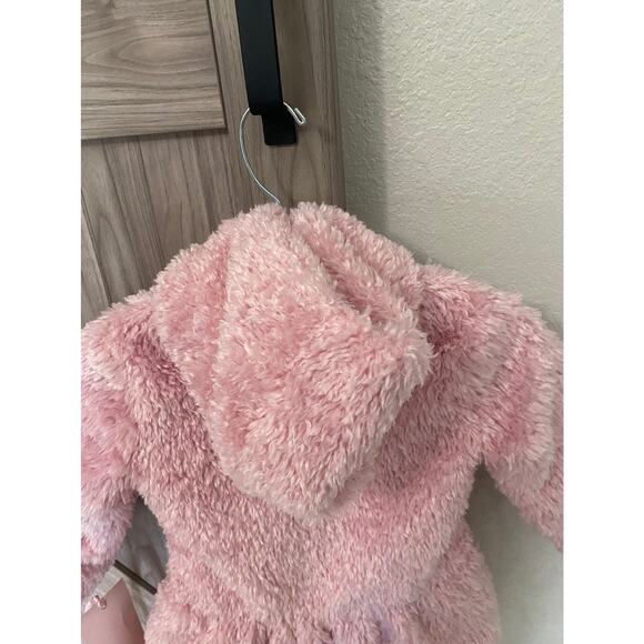 NWT Widgeon Girls size 4 faux fur pom-pom hooded jacket - Picture 6 of 6